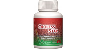 STARLIFE CHOLESS STAR, 60 cps - Fermentált vörös rizst, béta-szitoszterint és krómot tartalmazó étrend-kiegészítő kapszula (STARLIFE-7222)