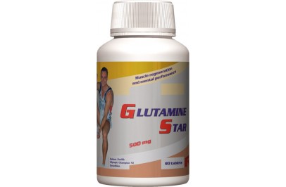 STARLIFE GLUTAMINE STAR, 90 tbl - Glutaminsavat tartalmazó kapszula sportolóknak, nehéz fizikai munkát végzőknek (STARLIFE-4566)