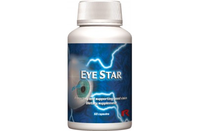 STARLIFE EYE STAR, 60 cps - Feketeáfonya kivonat, lutein, és szemvidítófű tartalmú étrend-kiegészítő kapszula A-vitaminnal és cinkkel a szem egészségéért (STARLIFE-