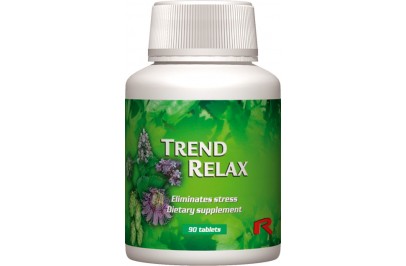 STARLIFE TREND RELAX, 60 tbl - Gyógynövényeket tartalmazó étrend-kiegészítő tabletta a jó közérzetért, a pihentető alvásért (STARLIFE-7292)