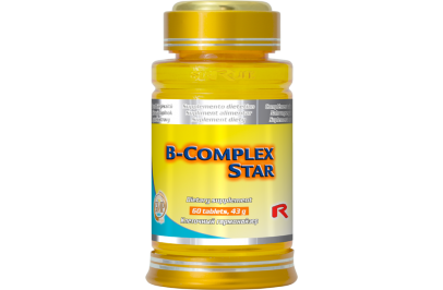 STARLIFE B-COMPLEX STAR, 60 tbl - B-vitaminokat tartalmazó tabletta, étrend-kiegészítő készítmény (STARLIFE-7330)